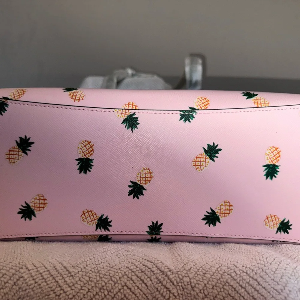 Kate Spade Pink Pineapple Tote, Wallet, and Make-Up Case Set - Picture 3 of 14